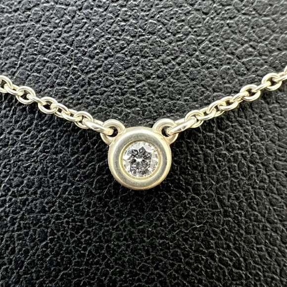 TIFFANY Silver Diamond Necklace - Picture 5 of 13